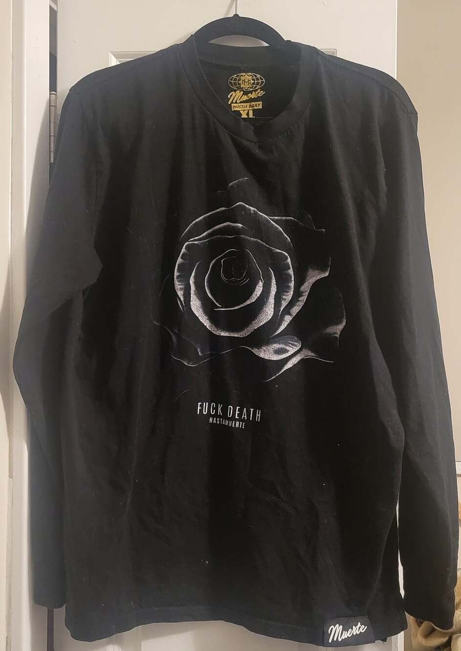 Rose Graphic Long Sleeve T-Shirt XL
